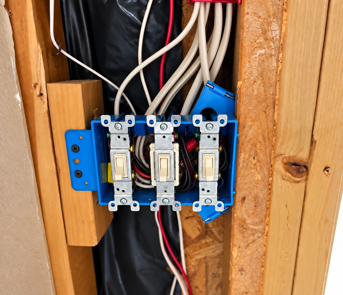 Three-switch installation · Work in progress